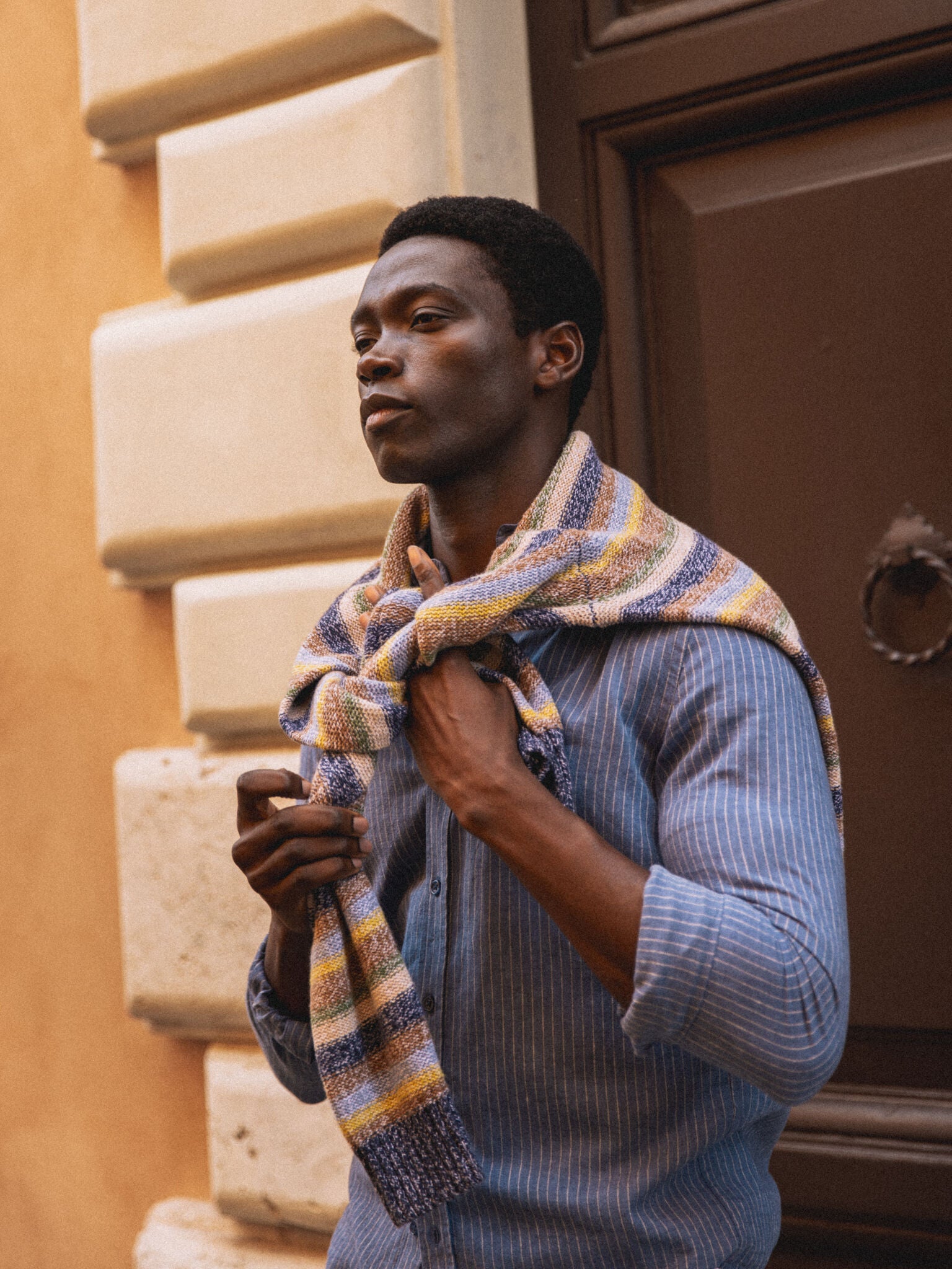 Modelshot / Indigo Blue Melange / Detail